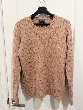 Ralph Lauren Women Knit Crewneck Sweater - Camel Heather
